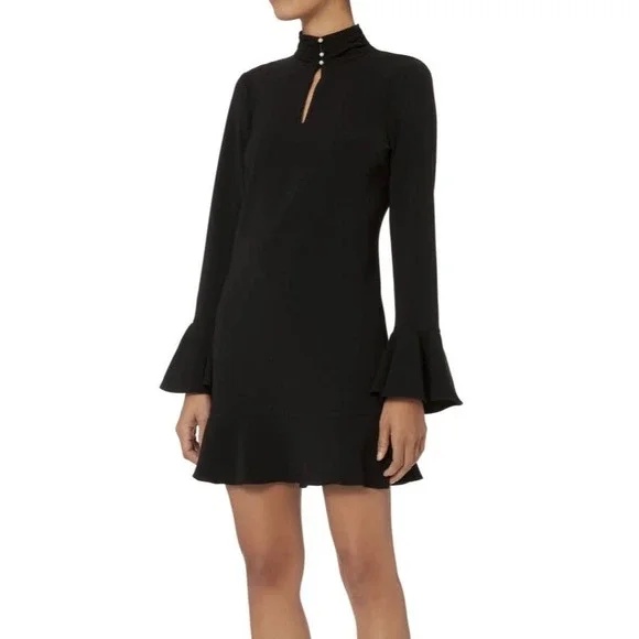 halter knit dress Halter Tie Knit Sweater Dress 10 / Black